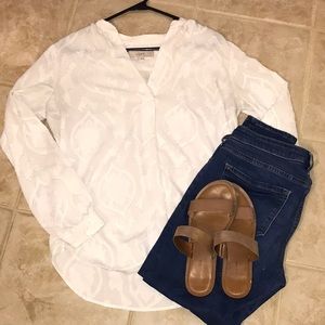 Cream blouse from Loft!